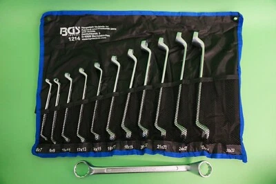BGS TECHNIC BGS Doppel-Ringschlüssel-Satz 6-32 mm Doppelringschlüssel gekröpft 12-tlg Nr1214