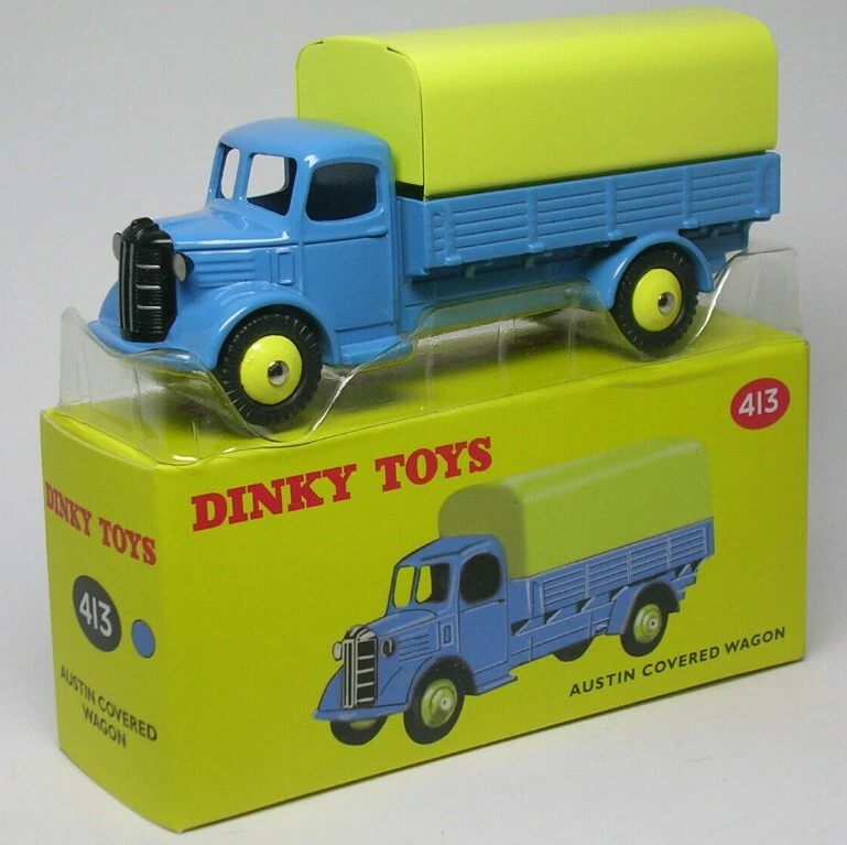 DINKY TOYS - AUSTIN Carro coperto blu e giallo – Edizione ATLAS - 1/43 - DIN4... - Immagine 1 di 1
