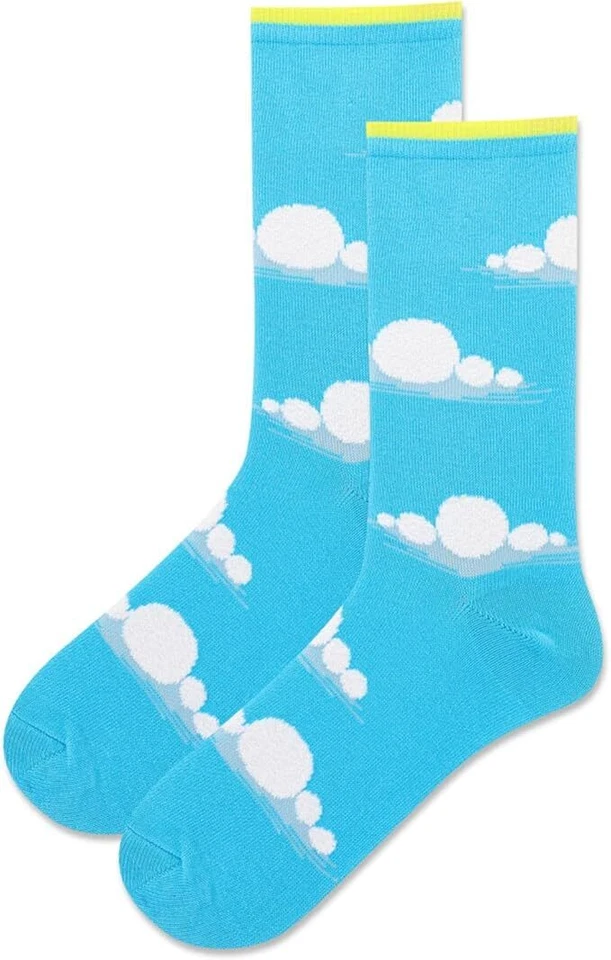 Hotsox Mujer Fuzzy Clouds Calcetines 1 Par, Azul Claro, Zapato Mujer 9-11 Foto 1 de 1