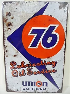 Vintage UNION 76 MOTOR OIL Metal DISPLAY SIGN Reproduction - Picture 1 of 1