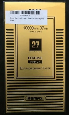 Remax Fashion Power Bank Perfume RPP-27 10000 mAh Gold= - Image 1 of 4
