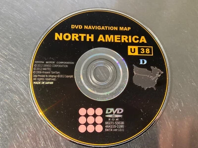 2008 2009 2010 TOYOTA HIGHLANDER LIMITED XLE NAVIGATION DVD U38 DATA 13.1 OEM🟠 - Image 1 of 4