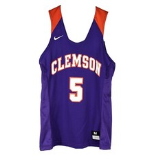Clemson Tigers Womens Basketball Jersey Medium Nike Purple Orange 5