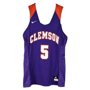 Clemson Tigers Womens Basketball Jersey Medium Nike Purple Orange 5 - Picture 1 of 8