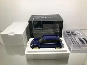 KYOSHO MINI ONE WITH AERODYNAMICS PACKAGE PARTS -BLUE 1:18- GOOD IN DEALER BOX - Foto 1 di 16