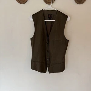 Vintage Ellen Tracy 100% Linen Button Up Vest Size 8 - Picture 1 of 10