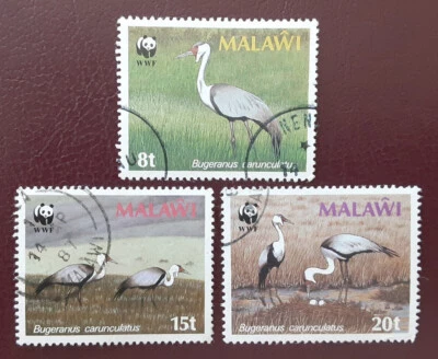 MALAWI Africa 1987 Postally Used Cranes Mi 477X-9X Scott 494-6 XF 8161 - Image 1 of 2