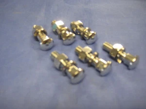 MG MGB GT V8 MGC  NEW SET OF SIX 6 CHROME  BUMPER BOLTS BOLT  24G625K    EB109 - Picture 1 of 2