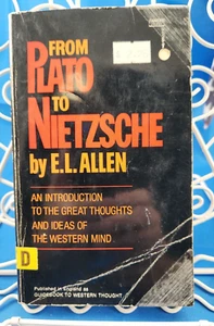 From Plato To Nietzsche By E.L. Allen 1962 Paperback FREE SHIPPING!! - Imagen 1 de 2