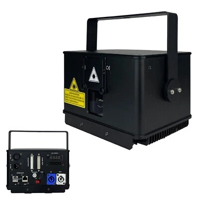 3W 15K RGB Animation Laser Light ILDA Sound AUTO DMX DJ Stage Light 3000mW New - Image 1 of 4