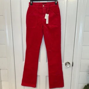 Sanctuary Red Corduroy Pants size 25 NWT - Picture 1 of 4