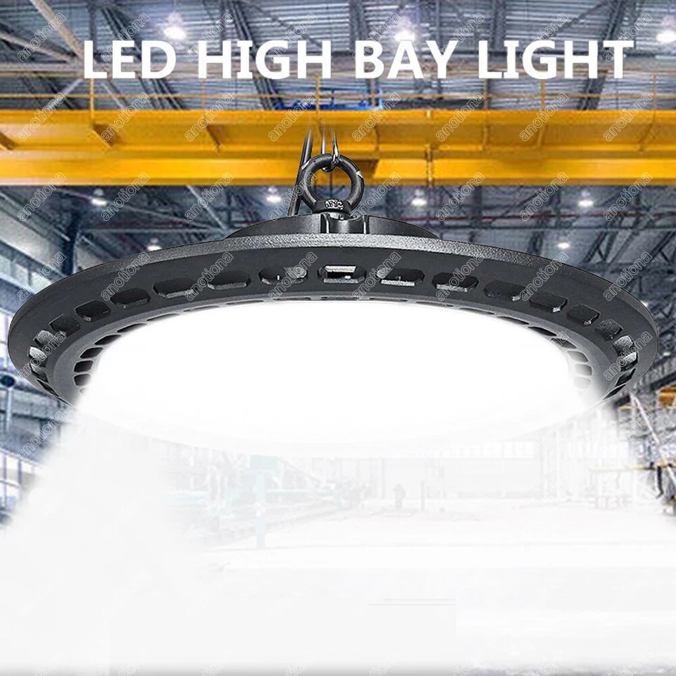 MARKENLOS 500W LED Iluminación de nave Lámpara industrial UFO Hall Foco Superhell High Bay