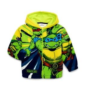 Teenage Mutant Ninja Turtles Boys Hoodie Jacket 4 5 6 7 8 10 12 TMNT Plush NWT - Picture 1 of 4