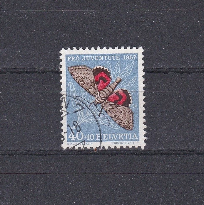 Briefmarken Schweiz 1956 Pro Juventute, Komplett 632-636, Postfrisch ** MNH – Schmetterlings-Motive