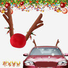 (A) Christmas Car Truck Costume Reindeer Antler Nose Kit Xmas Vehicle
