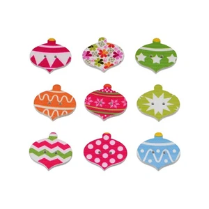 30pcs Round Wooden Buttons, Unique Patterns, Sewing or Crafts, DIY Decor 25mm - Picture 1 of 6