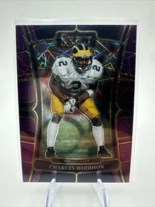 2023 Panini Select Draft Picks - Concourse Charles Woodson #83 Purple Lazer... - Picture 1 of 2