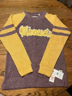 Suéter de Terry Cómodo Minnesota Golden Gophers Pressbox, S, ¡Nuevo con Etiquetas!  Foto 1 de 4