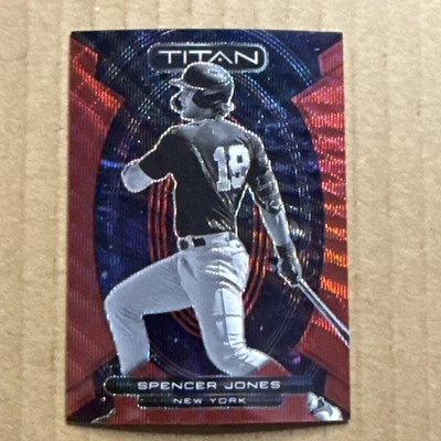 Spencer Jones 2023 Panini Chronicles Titan Red Wave /199 #9 New York Yankees - Image 1 of 4