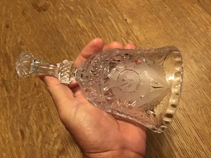 SCHÖNE KLAR GEÄTZTE GLASGLOCKE - Bild 1 von 2