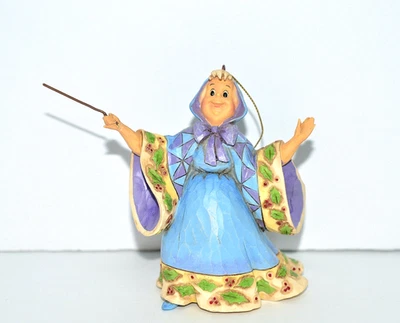 Jim Shore Disney * FAIRY GODMOTHER * 4", Christmas Ornament, Cinderella EXC! - Image 1 of 4