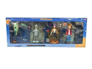 Futurama - Collect-O-Pak Figure Set - Tower Records 2001 - NIB - Moore Action Co - Picture 1 of 15