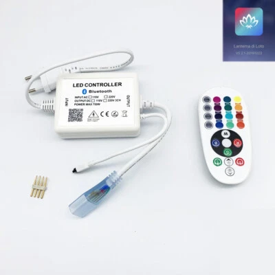Controller centralina RGB Bluetooth / telecomando per striscia RGB 220v - Immagine 1 di 3