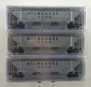 NOS Pacific Western Rail Systems MILWAUKEE ROAD N Scale Hopper Car Set - 1029-3C - Picture 1 of 4