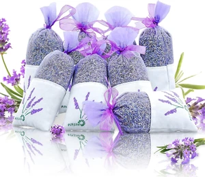 8 Packs Lavender Sachet Bags for Drawers and Closets, Long-Lasting Lavender Scen - Picture 1 of 12