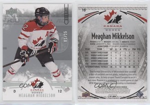2016 Team Canada Juniors Women's Spectrum High Gloss /25 Meaghan Mikkelson #16