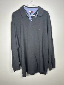 Herrenhemd Größe XXL Tommy Hilfiger Langarm Baumwolle Kragen grau - Bild 1 von 6