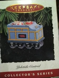 Hallmark Keepsake 1995 YULETIDE CENTRAL #2 Tender Car CHRISTMAS ORNAMENT T20 - Picture 1 of 1