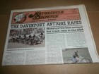 Vintage 1995 Motorcycle Dispatch Newspaper Davenport Antique Flat Track Races