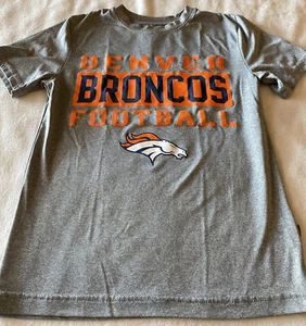 Maglia manica corta Denver Broncos calcio ragazzo grigio arancione poliestere 8 - Foto 1 di 8
