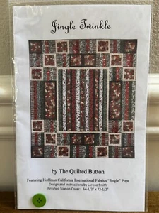 COLCHA JINGLE TWINKLE POR EL PATRÓN DE BOTONES ACOLCHADOS (SOLO) POR LARENE SMITH - Imagen 1 de 3