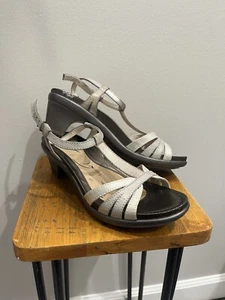 Abeo Biosystem Georgie Sandal Neutral Women Size 8 Strap Metallic - Picture 1 of 13