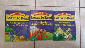 AS IS LOT OF 3 JumpStart Kindergarten 1st 2nd Grade Phonics Workbook Paperback - Picture 1 of 14