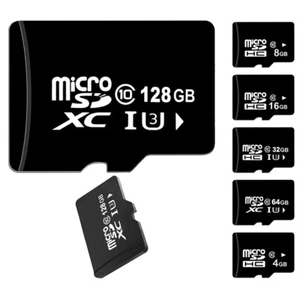 Lot de cartes mémoire flash 4 Go 8 Go 16 Go 32 Go 64 Go 128 Go Micro SD Ultra Classe 10 TF - Photo 1 sur 21