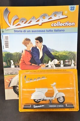 VESPA 160 GS (1962) SCALA 1/18 VESPA COLLECTION N° 22 FABBRI EDITORI - Immagine 1 di 2