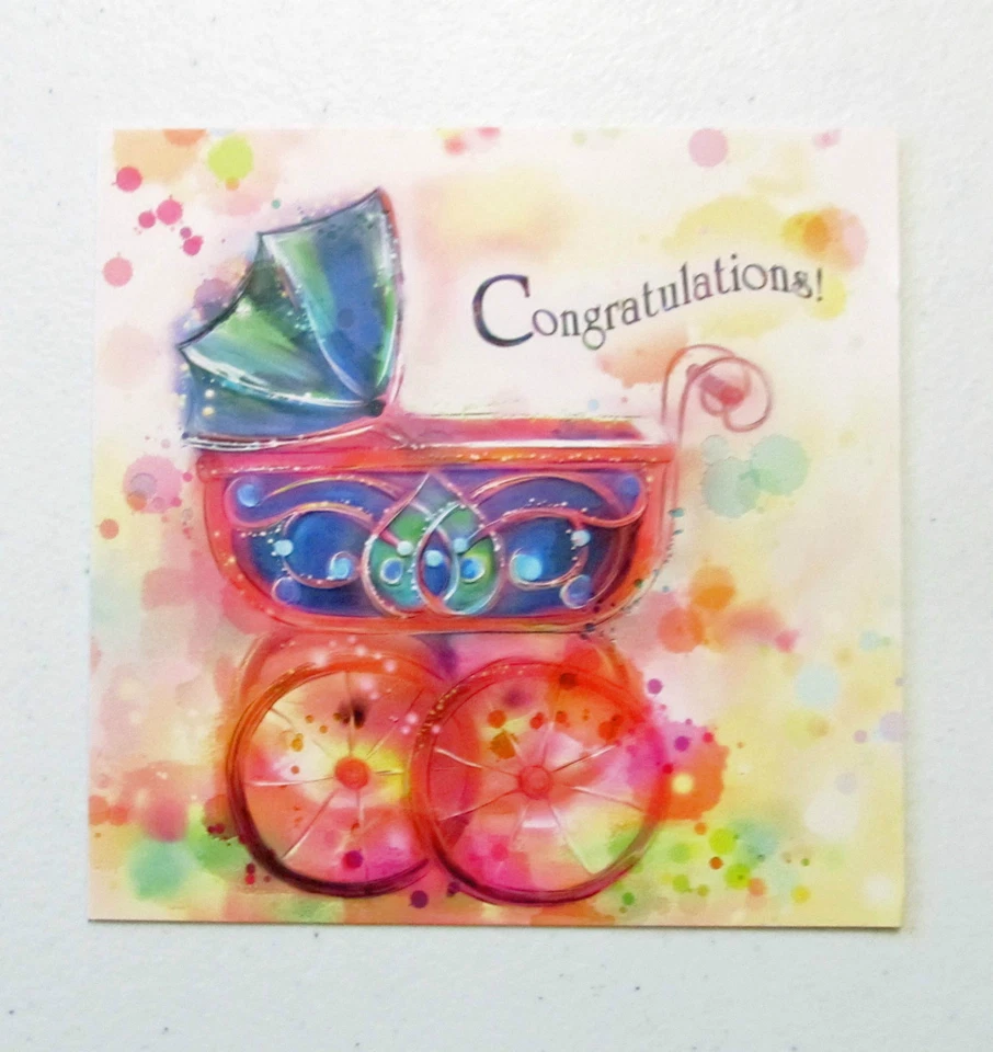 Leanin Tree New Baby Greeting Card Multi Color Qubes Series Q47 - Image 1 of 2