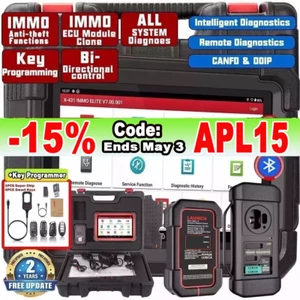 LAUNCH X431 IMMO ELITE PLUS PRO5 Car Diagnostic Scanner ECU Key Programming Tool - Picture 1 of 20