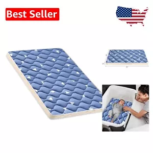Colchón Cuna Doble Cara 33x19 - Respaldo Impermeable, Comodidad Hipoalergénica - Imagen 1 de 10