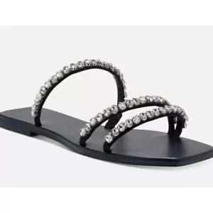 International Concepts Pommona Women's Rhinestone Sandals Black Size 9.5M NWB - Picture 1 of 4