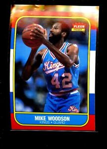1986 FLEER #129 MIKE WOODSON KINGS NRMINT E09309