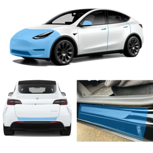 Bumper Hood Fenders Door Handles Sills Edge Guards Kit XPEL PPF Tesla Model Y - Picture 1 of 3