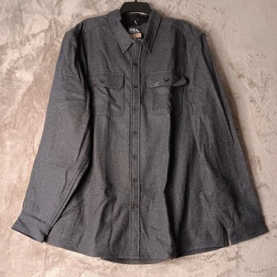 Eddie Bauer Mens Shacket T2XL Tall 2XL Wool Blend NWT Heavy 2 Pockets *Notes* - Image 1 of 4