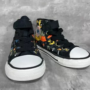 Converse All Star Hi-Top Camp Converse Toddler Shoes Hook & Loop Strap Size 8 - Picture 1 of 13