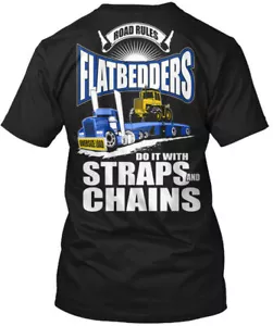 Trucker Flatbed Tractor Tee T-Shirt Made in the USA Size S to 5XL - Picture 1 of 1