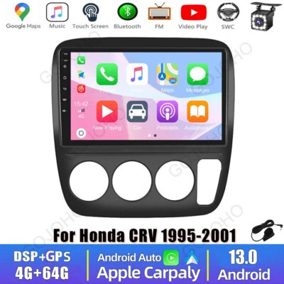 64GB For Honda CRV 1995-2001 Android 13 Car Radio Stereo Wifi GPS Navi CarPlay - Image 1 of 4