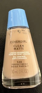 1 Covergirl Clean Oil Control Liquid Foundation #548 Perfect Beige X 2 - Picture 1 of 2